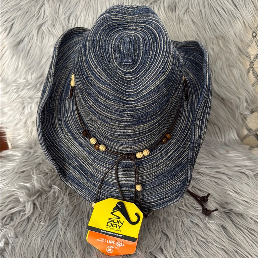 Sun Day Sunset Hat Denim UPF50+ Medium NWT - Picture 8 of 16